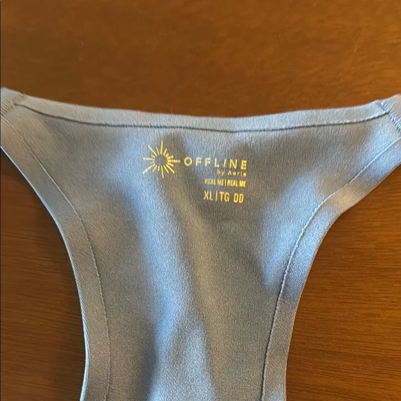 Aerie Blue Racerback Sports Bra - Picture 2 of 3